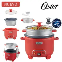 OSTER - Nueva Olla Arrocera Función de Sofrito Vaporera CKSTRC10DFPNK