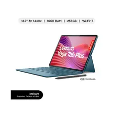 LENOVO - Tablet Yoga Tab Plus TB520FU IA 127 3K 16GB 256GB Lápiz Tab Pen Pro y Teclado azulado