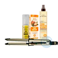 BABYLISS PRO - Pack Alisadora BabylissPRO BNTG3000TPE con Protector Térmico y Óleo