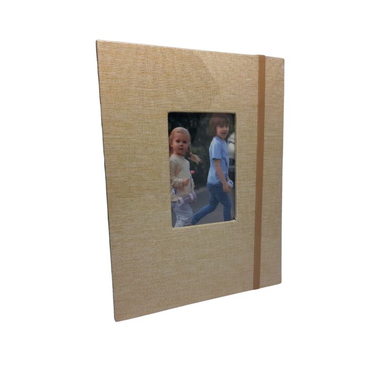 Album para 52 fotos 10x15cm con Cubierta de Lino Perla