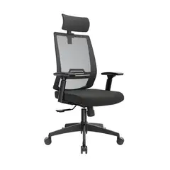 MOBELART - Silla de Oficina Presidente Think Negro möbelArt