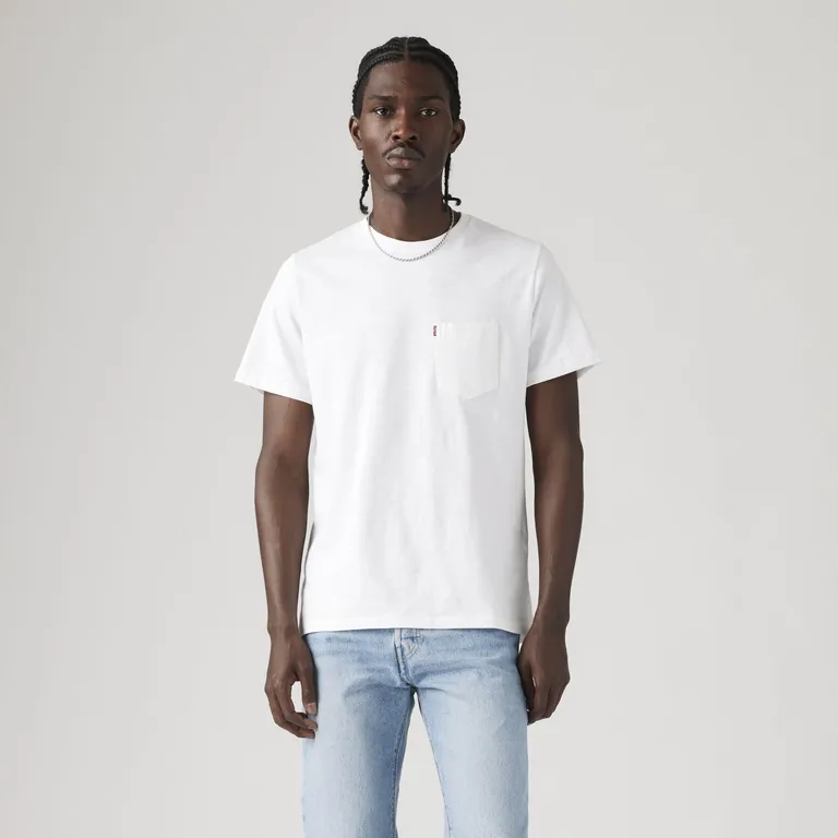 Polo Hombre Classic Pocket Tee Blanco
