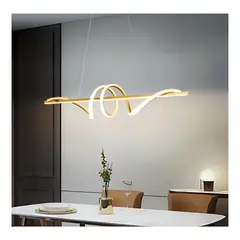 GENERICO - Lampara de Techo Colgante Dorado Modelo Minimalista