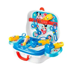 DISNEY - Set Doctora Minnie y Mickey Mouse 2en1 Lonchera con Ruedas
