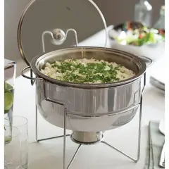 TRAMONTINA - Rechaud baño maría de acero inoxidable de 7 l con hornalla