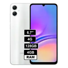 SAMSUNG - Celular Galaxy A05 128GB 4GB RAM PLATA