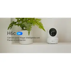 EZVIZ - CAMARA WIFI H6C 3MP 2K AUDIO BIDIRECCIONAL GIRO 360º LLAMADA DE EMERGENCIA