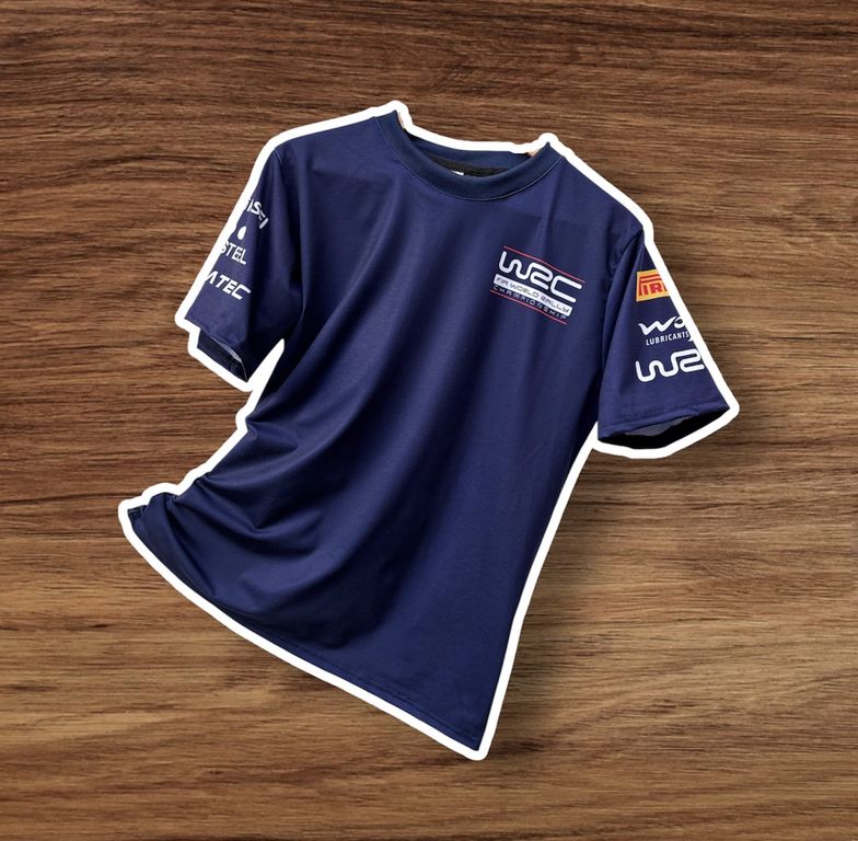 Polo Rally WRC Camiseta Pirelli Mitsubishi STI Subaru WRX Azul
