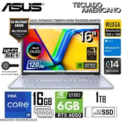 ASUS - Laptop Vivabook K3605VU-WS96 Intel Core i9-13900H 16GB RAM 1TB SSD RTX 4050-6GB 16" WUXGA