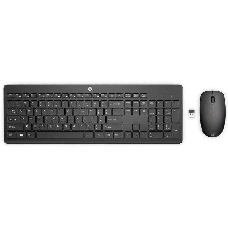 Teclado y Mouse Inalámbrico 235 USB Español Negro