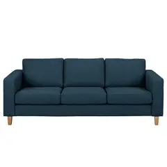ARTSOFA - Sofá luxury 3 cuerpos azul marino + cojín