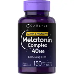 VOY SALUD - Carlyle Melatonina 40 mg Complex Sueño Profundo150 tabletas