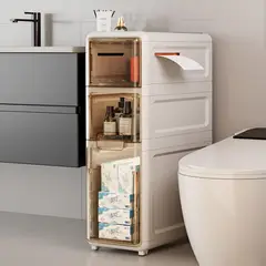 HOGARMAS - Carrito Organizador Toronto de 3 Niveles Multiusos con Cajones