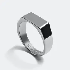 GENERICO - Anillo de acero ELEGATTO Silver Signet