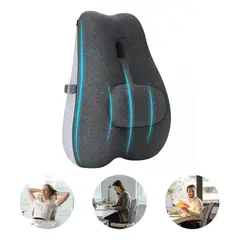 EVERSO - Cojin Soporte Espalda Corrector Lumbar De Silla Auto Oficina