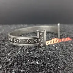 WATTACA - Pulsera Runas Vikingas Acero inoxidable 316L - Joyas