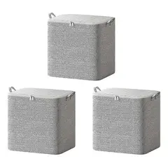 EVERSO - Set 3 Bolsa Cajas Organizadoras Grandes Almacenamiento Ropa..