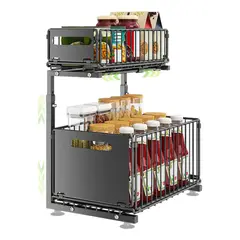 EVERSO - Organizador Estante Multiuso Bajo Lavaplatos Cocina Baño