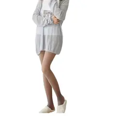 GENERICO - Medias con forro polar para mujer gris