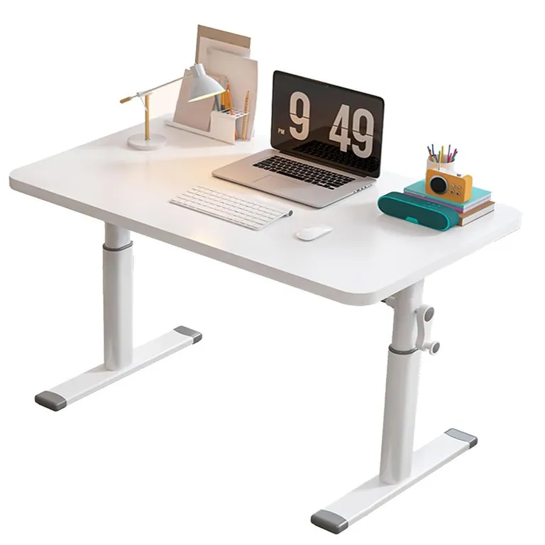 Escritorio 120cm Altura Ajustable Manual Ergonómico Trabajo