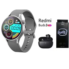 XIAOMI - Reloj inteligente de moda y Audifonos Redmi Buds 3 Lite - Gris