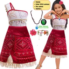 GENERICO - Vestido Moana 2 Niñas Importado - Tallas 4 hasta 16