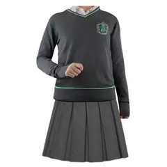 GENERICO - Uniforme Slytherin Traje (Chompa + Falda) - Tallas desde 16 al XL