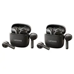 LENOVO - Set 2 Audífonos Clip TA166 TWS Bluetooth 54 Negro