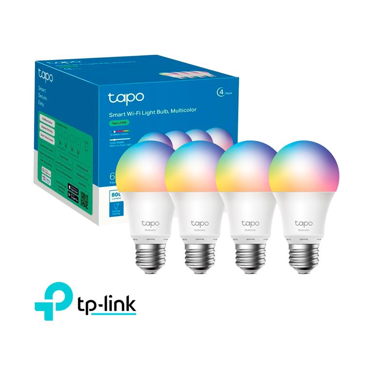 Foco Inteligente Tp-Link Tapo L530E 4pack Multicolor Regulable Control por Voz
