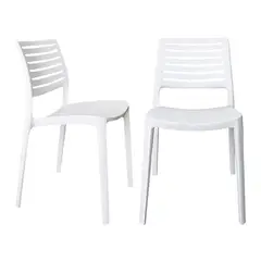 ZIYAZ - Silla De Comedor Kasal Sin brazo Blanco