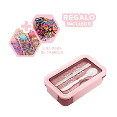 GENERICO - Pack4 Taper 850ml para el Colegio Rosado Y+Ligas de Regalo