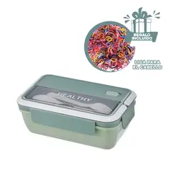 GENERICO - Pack4 Taper Inicio de Clases 1100ml Verde Y+Ligas de Regalo