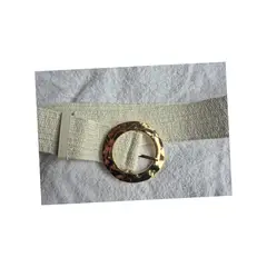 GENERICO - Cinturon Trenzado Estirable para Mujer 100cm Reyna Blanco