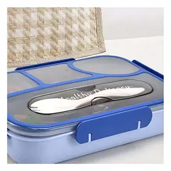 GENERICO - Pack6 Fiambrera con Divisiones para el Colegio Azul