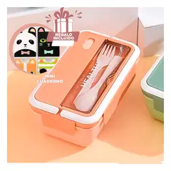 GENERICO - Pack6 Fiambrera Compartimentos 1100ml Melo Y+Regalo Agendita