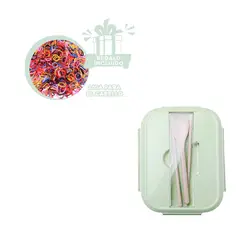 GENERICO - Pack4 Taper de Vidrio para Oficina 2div Ve Y+Ligas de Regalo