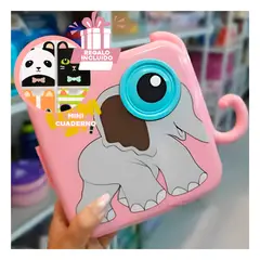 GENERICO - Taper Plastico Mini Infantil Rosado Y+Regalo Agendita