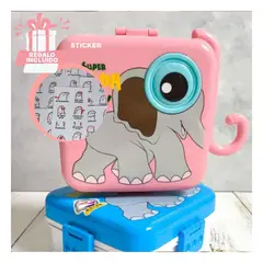 GENERICO - Taper para Comida Versatil en Rosado Y+Regalo Stickers