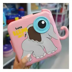 GENERICO - Pack12 Lonchera con Divisiones para Colegio en Rosado