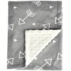 VATYERTY - Manta Para Bebés Recién Nacidos con Estampado - Gris