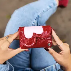 IRISABA - MONEDERO DE CUERO PARA MUJER AMORETTE