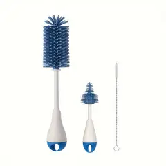 VATYERTY - Juego Limpieza Multifunción 3 en 1 Botellas Mamaderas - Azul