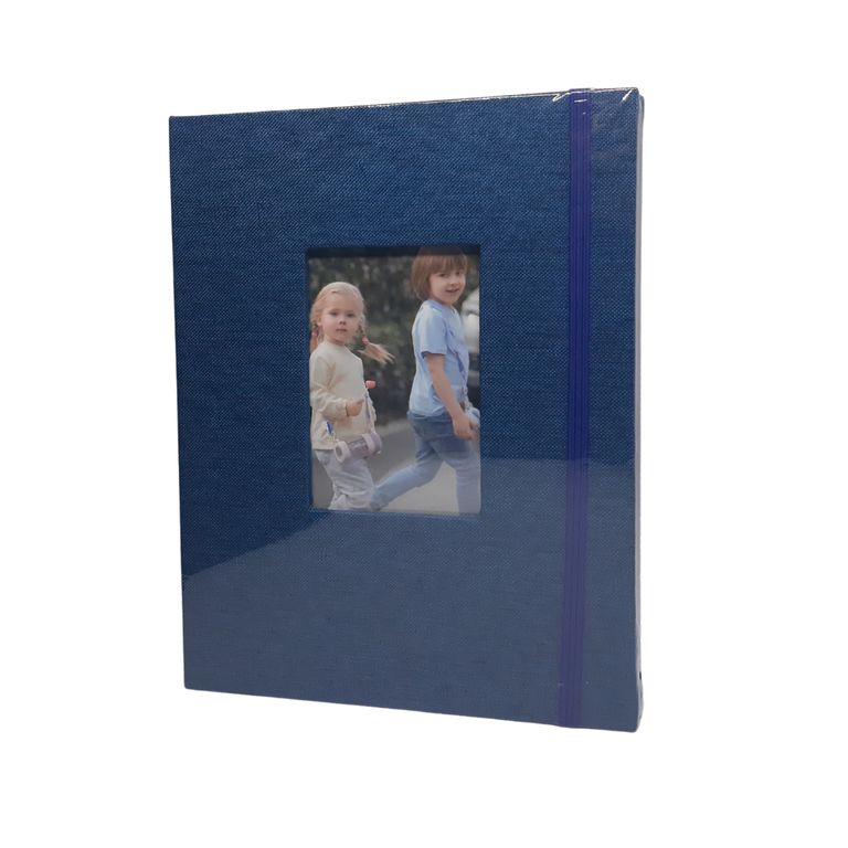 Album para 52 fotos 13x18cm con Cubierta de Lino Azul