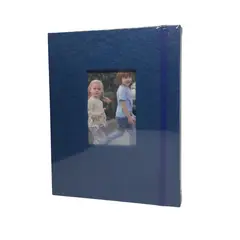 GENERICO - Album para 52 fotos 13x18cm con Cubierta de Lino Azul