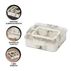 GENERICO - Pack2 Taper de 6 Secciones en Transparente Y+Regalo Agendita