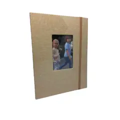 GENERICO - Album para 52 fotos 13x18cm con Cubierta de Lino Perla