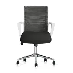 OFIDEAS - Silla Giratoria Operativa Torino Color Total NegroBlanco