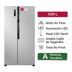 LG - Refrigeradora 509LT Multi Air Flow LS51BPP Plateado