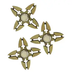 GENERICO - Spinner Anti Estres Metal Shuriken Triple