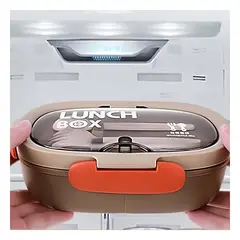 GENERICO - Pack4 Taper para Almuerzo Marron Y+Banderitas Adhesivas